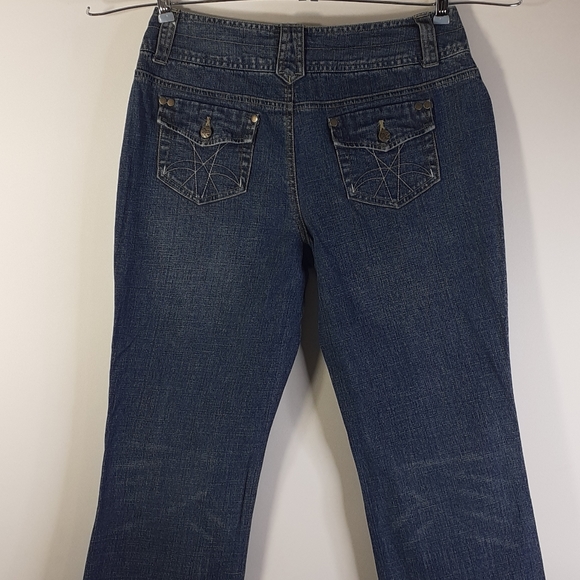 Cato Blue Jeans Button Back Pockets Size 8 - Picture 6 of 16